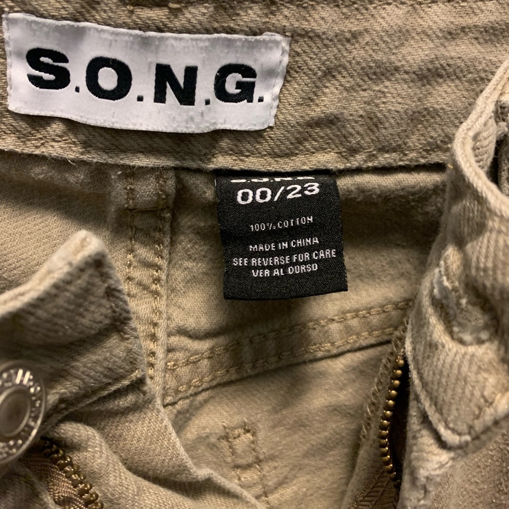 S.O.N.G. Tan Cotton Pants